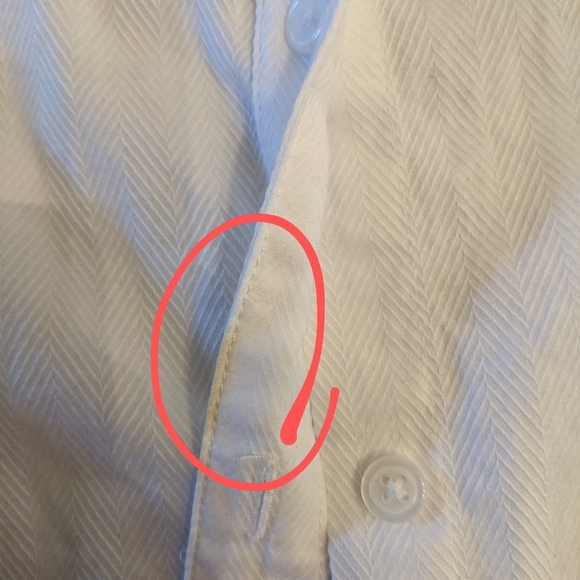 Women's Alan Jackson Collection White and Tan Rose Embroidered Button Up Shirt M - Picture 7 of 8